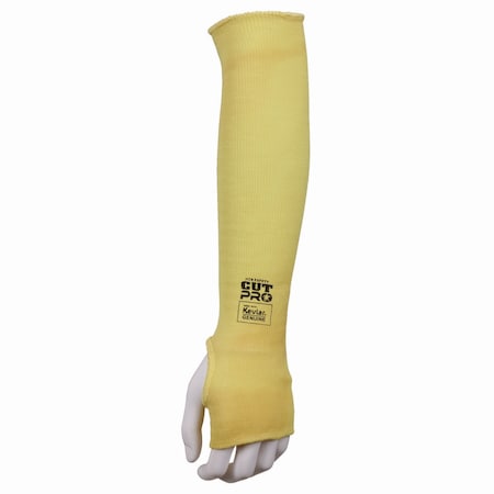 Mcr Safety Economy Series DuPont Kevlar Fiber Sleeves, One Size Fits All, Yellow, Pair 9378TE